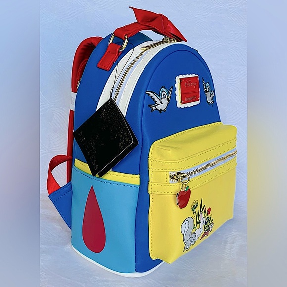 SALE - Loungefly Disney Snow White Bow Handle Backpack - Picture 4 of 14